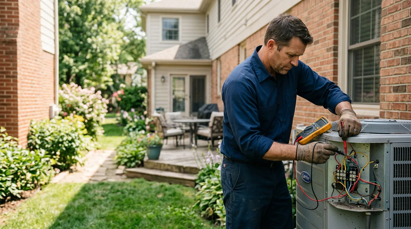 HVAC technician working near Newnan, GA